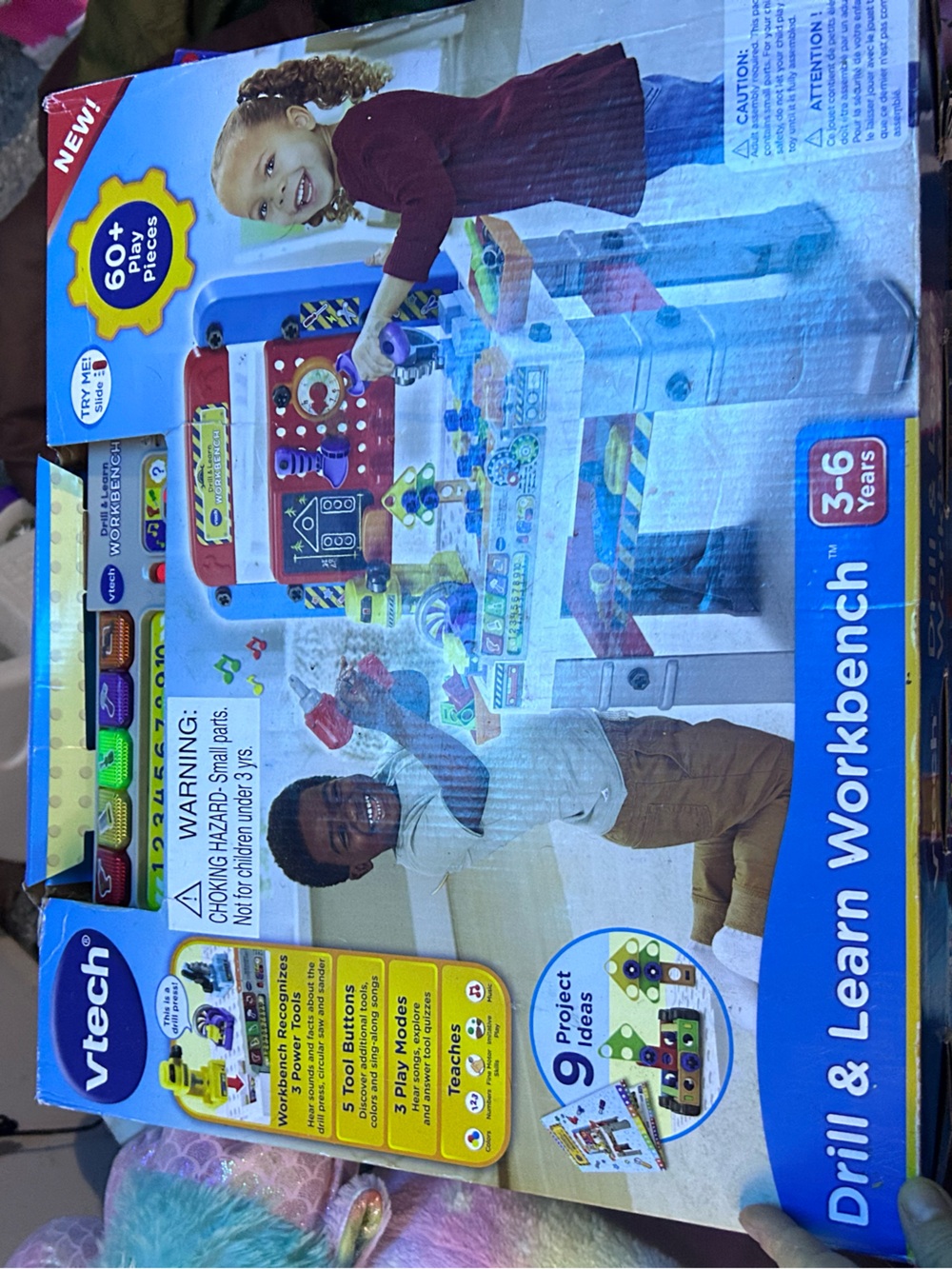 Drill & Learn Workbench Kids Toy - Blue